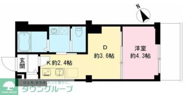 つむぎの杜 西荻みなみの物件間取画像
